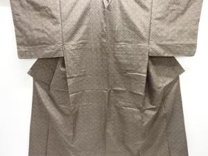 蜀江文織り出し手織り紬男物着物